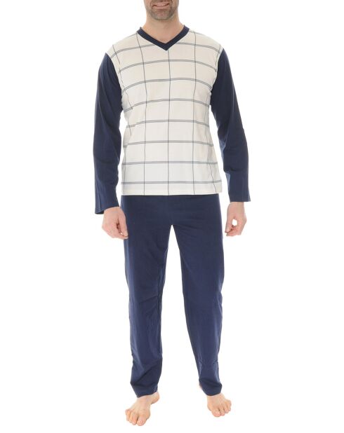 Pyjama Axel écru/marine