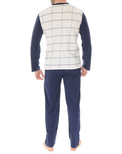 Pyjama Axel écru/marine
