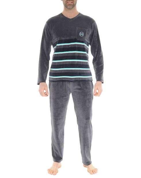 Pyjama Lysandre gris foncé
