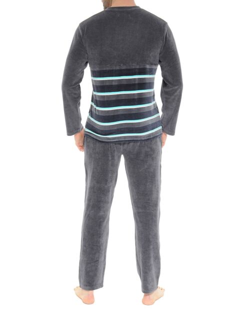 Pyjama Lysandre gris foncé