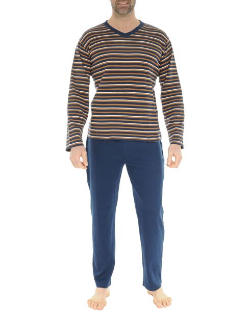 Pyjama Gaspard bleu marine