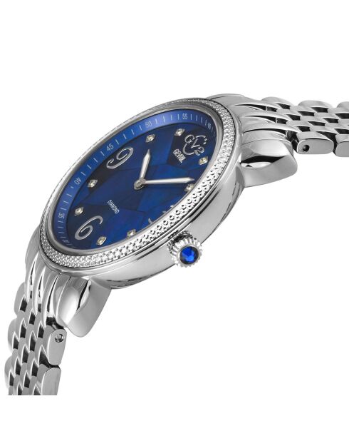 Montre Ravenna  Femme Quartz en Acier & Diamants 0.04 ct argentée