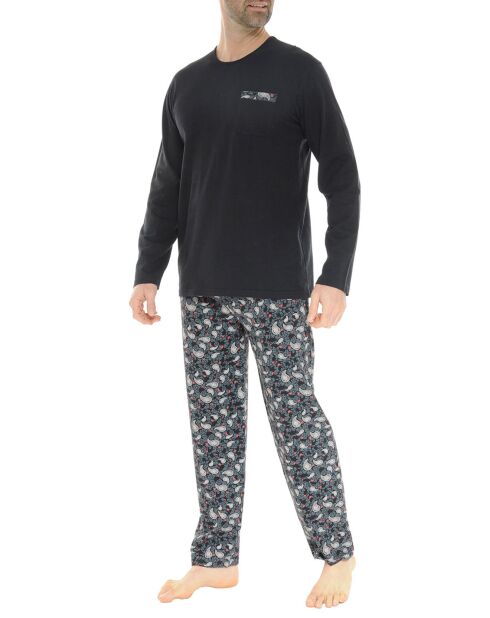 Pyjama long Elouan noir