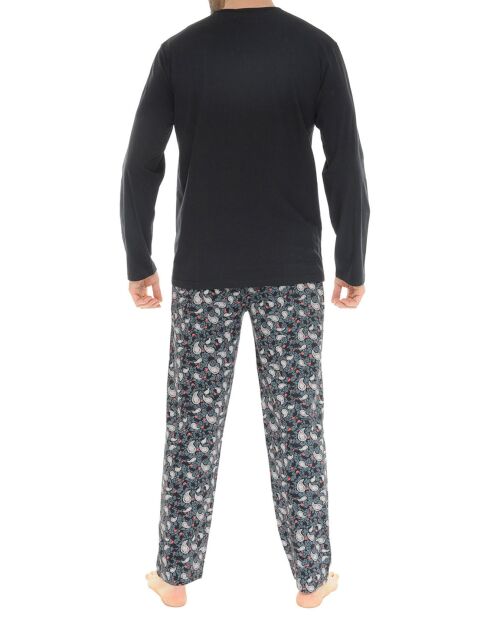 Pyjama long Elouan noir