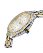 Montre Verona Femme Quartz en Acier & Diamants 0.056 ct doré/argenté
