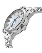 Madison automatisch zilverstalen horloge voor heren