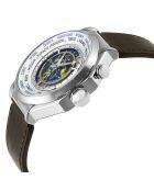 Marchese herenhorloge van kwartsbruin leer