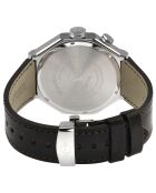 Marchese herenhorloge van kwartsbruin leer