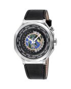 Montre Marchese Homme Quartz en Cuir noire