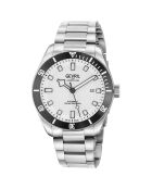 Yorkville Herren-Automatikuhr aus silberfarbenem Stahl