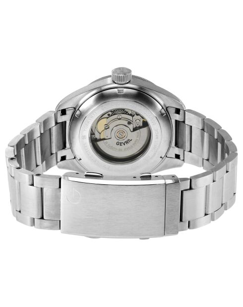 Yorkville automatisch zilverstalen herenhorloge