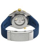Hudson Yards automatisch blauw rubberen herenhorloge
