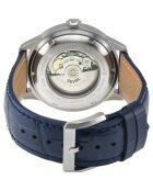 Montre Guggenheim Homme Automatique en Cuir bleue