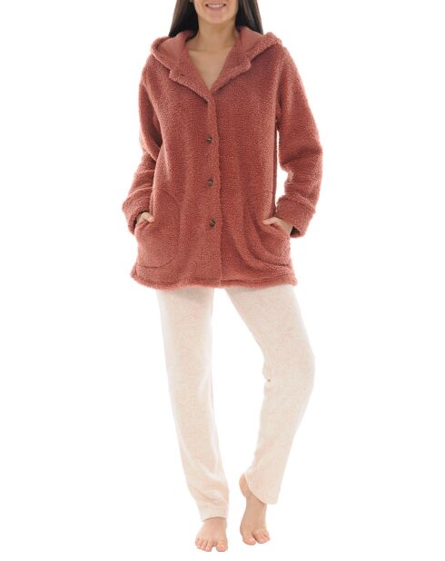 Robe de chambre Seraphina rose ancien