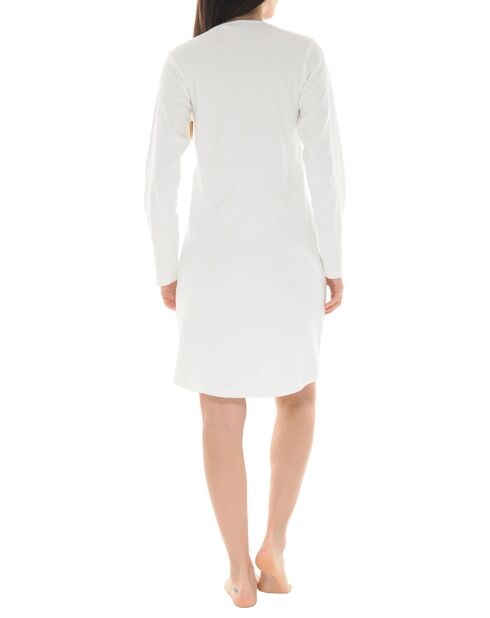 Chemise de nuit Fleur écrue