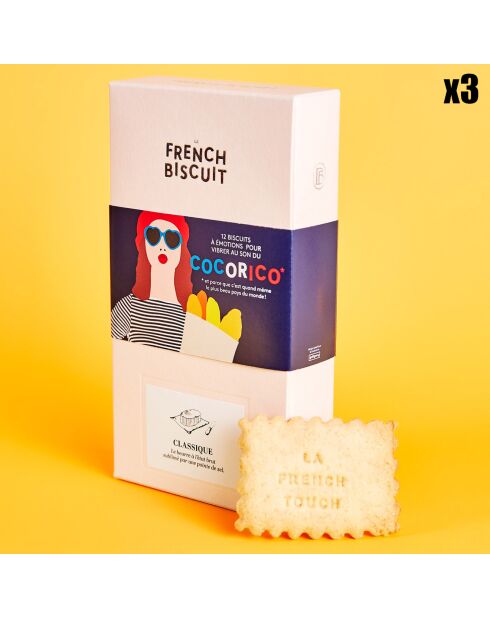 3 Paquets Le French Biscuit Cocorico 3x130 gr