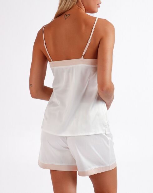 Pijama Pauline blanco/rosa