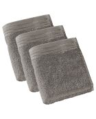 3 Serviettes invité Imagine taupe - 30x50 cm
