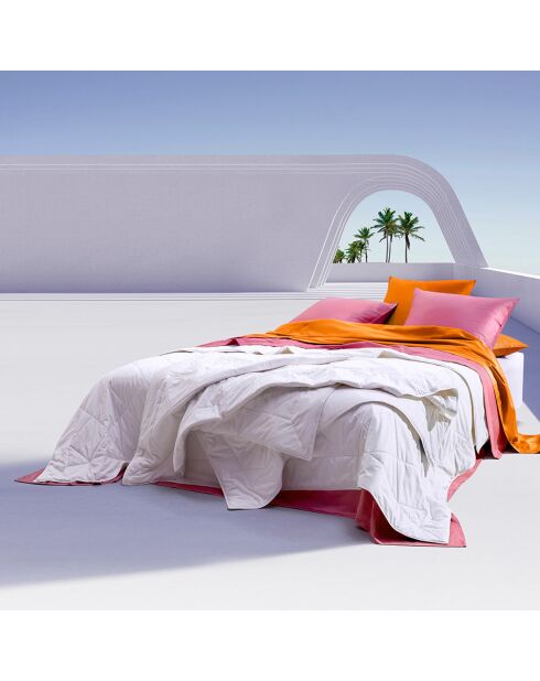 Couette respirante légère été blanche - 260x240 cm