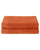 2 Draps de douche Imagine oranges - 70x140 cm