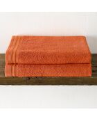 2 Draps de douche Imagine oranges - 70x140 cm