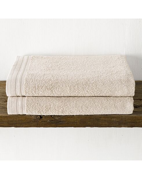 2 Imagine Duschtücher, 70 x 140 cm, beige