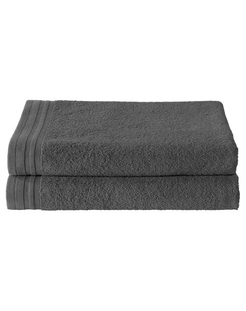 2 Imagine Duschtücher, 70 x 140 cm, Anthrazit
