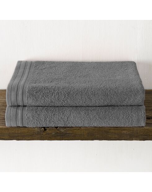 2 Imagine Duschtücher, 70 x 140 cm, Anthrazit