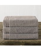 3 asciugamani Imagine taupe - 50x100 cm