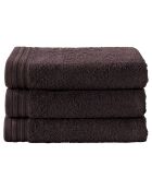 3 Imagine braune Badetücher - 50x100 cm