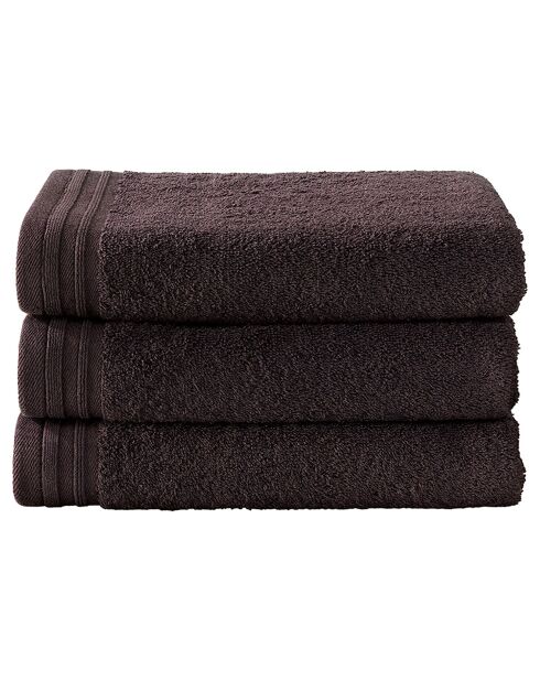 3 Imagine braune Badetücher - 50x100 cm