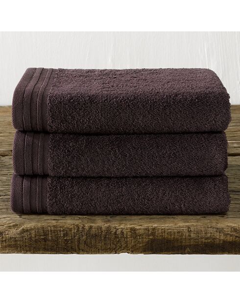 3 Imagine braune Badetücher - 50x100 cm