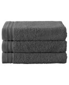 3 Imagine Badetücher, 50 x 100 cm, Anthrazit