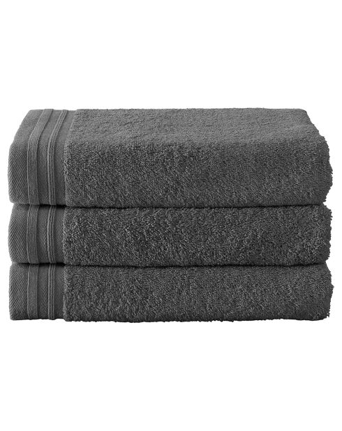 3 Imagine Badetücher, 50 x 100 cm, Anthrazit