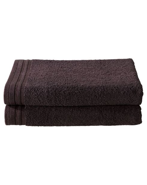 2 Imagine Duschtücher, 70 x 140 cm, braun