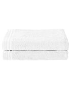 2 Imagine weiße Duschtücher - 70x140 cm