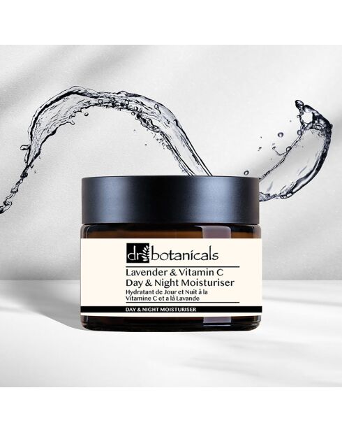 Crème Hydratante de Jour & Nuit à la lavande et vitamine C - 50 ml