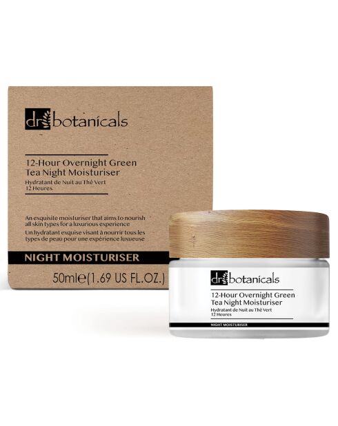 Nachtcrème met groene thee van 12 uur - 50 ml