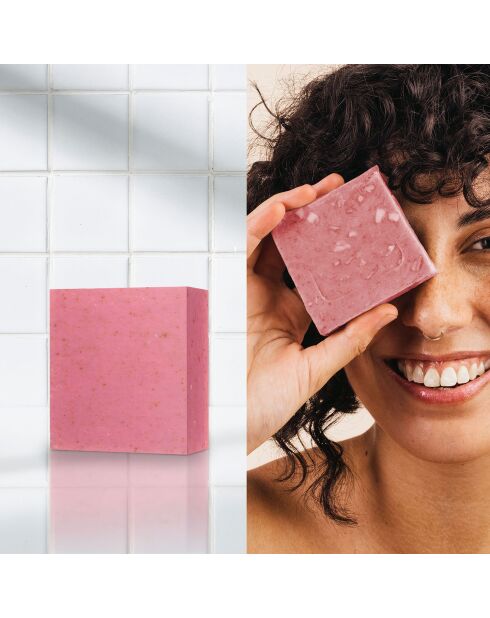 Savon Nettoyant & Hydratant pour le Visage à la Rose - 100 g