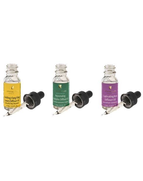 Trio d'Huiles de Diffusion Stimulantes
