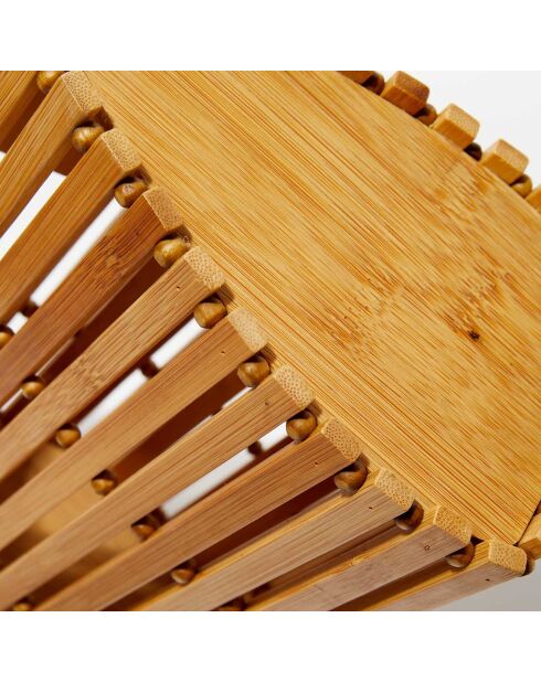 Sac à main en Bambou Camy beige - 12x23x7.5 cm