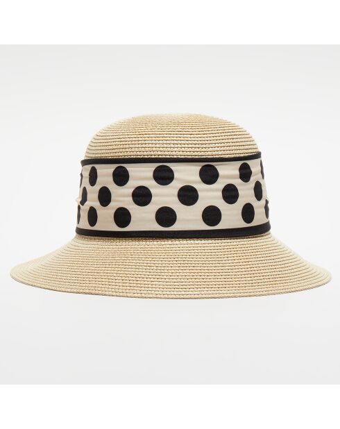 Chapeau en papier Boa beige