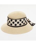 Chapeau en papier Boa beige