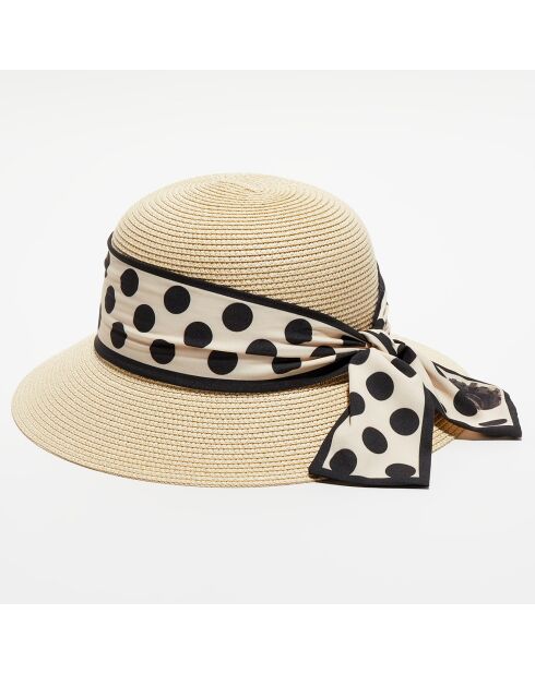 Chapeau en papier Boa beige