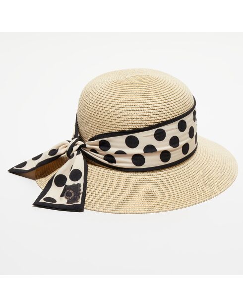 Chapeau en papier Boa beige