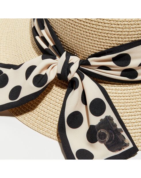 Chapeau en papier Boa beige