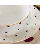 Service de Table en Porcelaine multicolore - 24 pièces