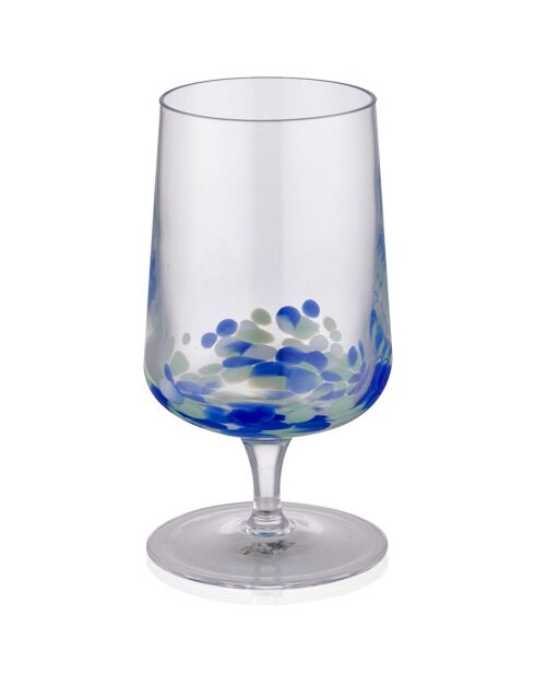 Bicchiere blu/bianco/verde - 350ml