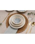 Service de Table en Porcelaine multicolore - 24 pièces