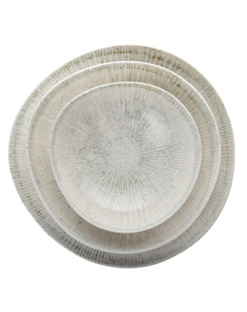 Service de Table en Porcelaine multicolore - 24 pièces